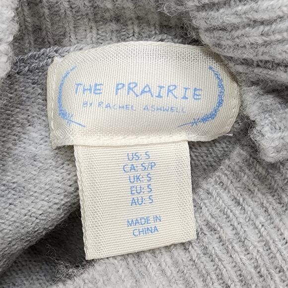 The Prairie by Rachel Ashwell Sweater Dress Womens S Gray Wool Blend Mock Neck - Picture 4 of 12